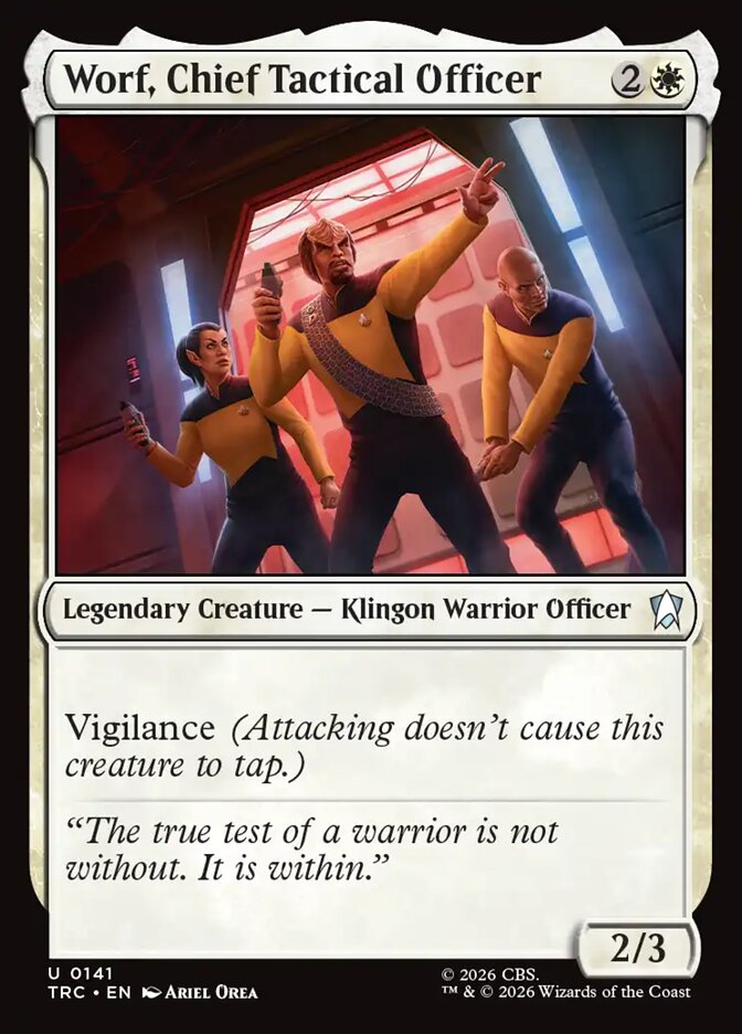 Worf, Chief Tactical Officer